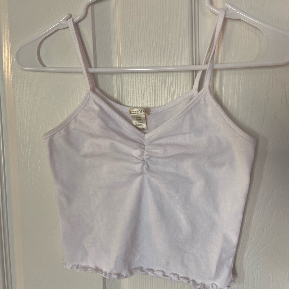 White Crop-top
